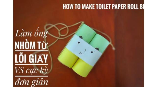 Hướng dẫn làm ống nhòm từ lõi giấy vệ sinh đơn giản nhất