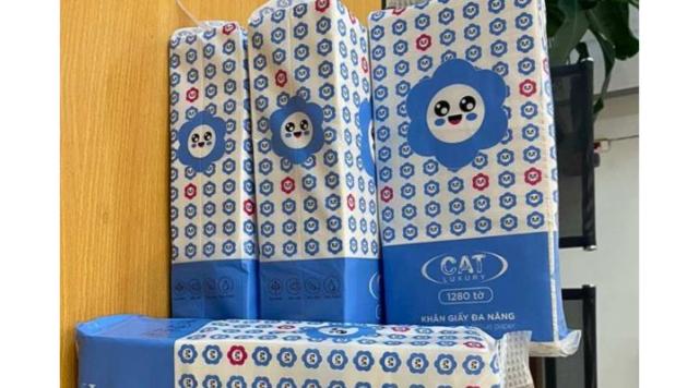 Khăn giấy treo tường đa năng Cat Xanh